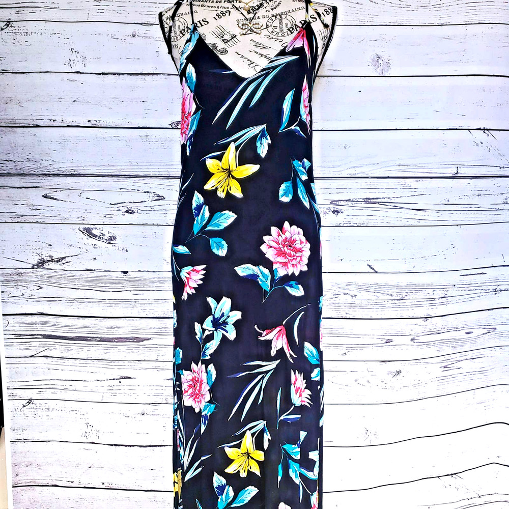 FOREVER21 Tropical Floral Cami Maxi Dress | Small - Picture 2 of 14